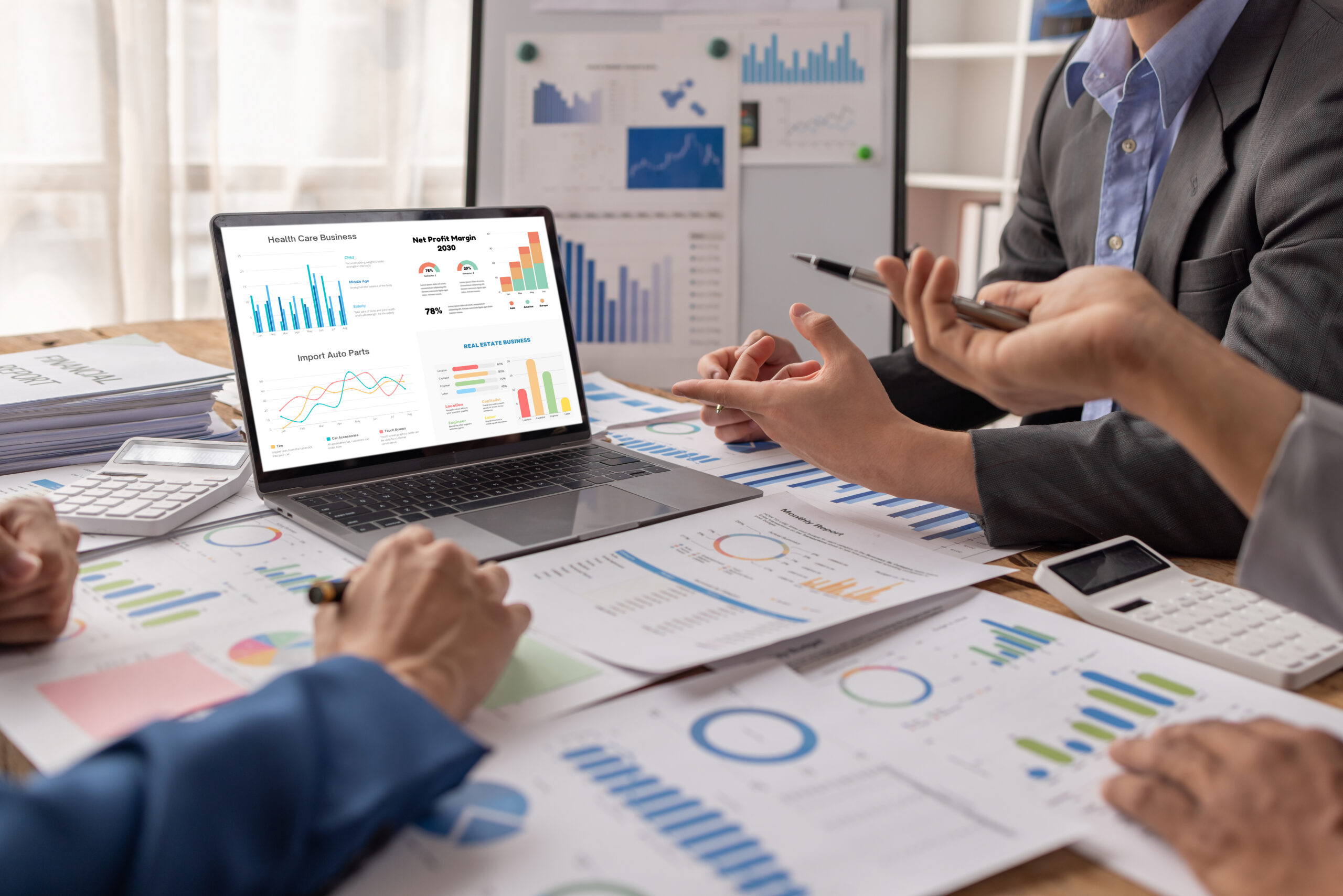 group of confident business people point to graphs 2026 01 08 07 59 30 utc